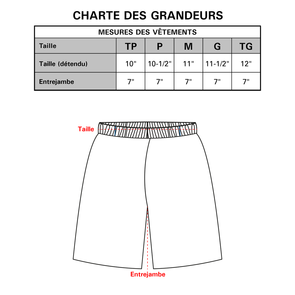 Pantalon court unisexe JUNIOR - DRAGONS imprimé sur la cuisse