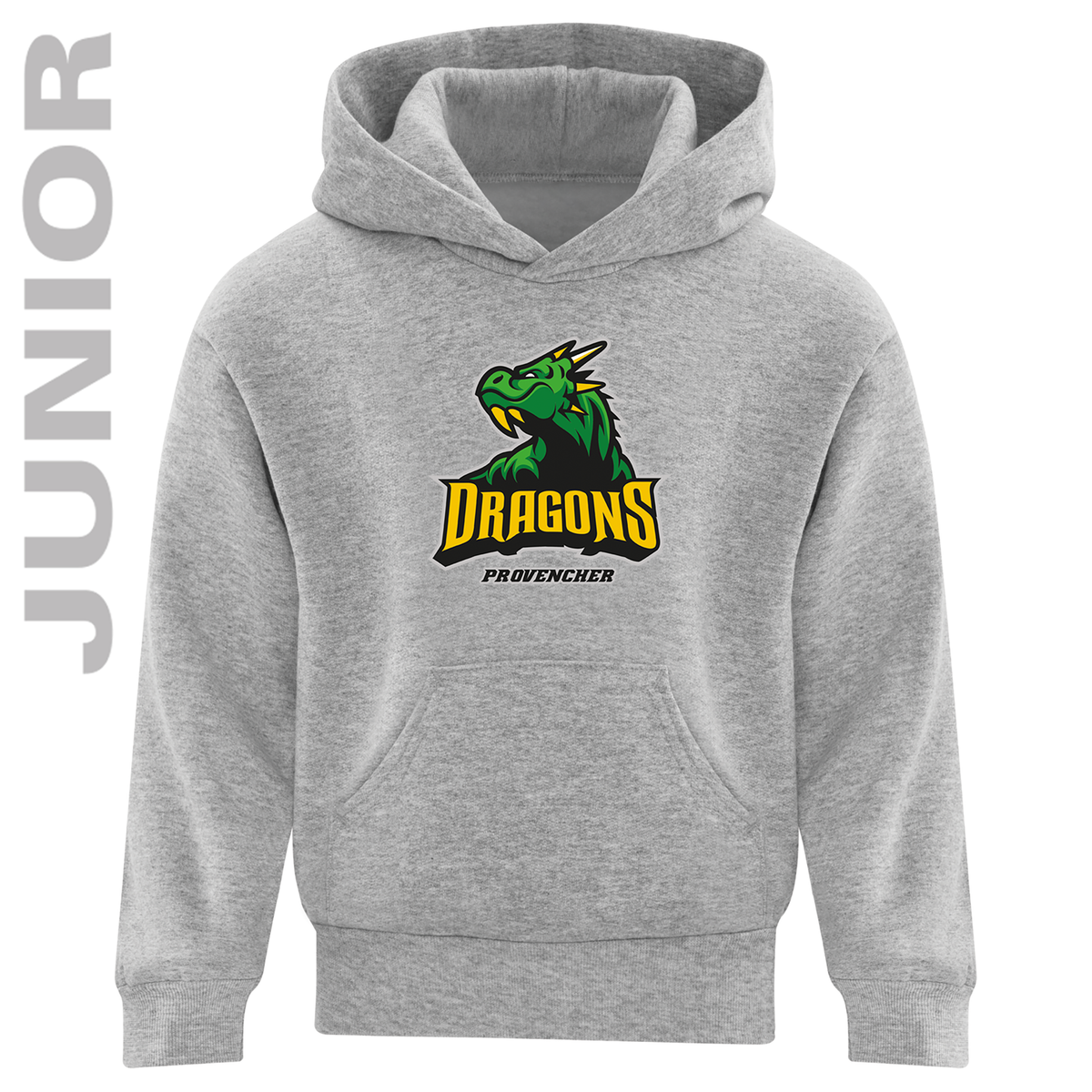 Kangourou unisexe en molleton JUNIOR - DRAGONS imprimé devant