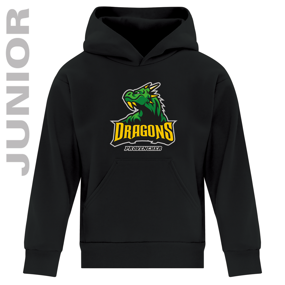 Kangourou unisexe en molleton JUNIOR - DRAGONS imprimé devant