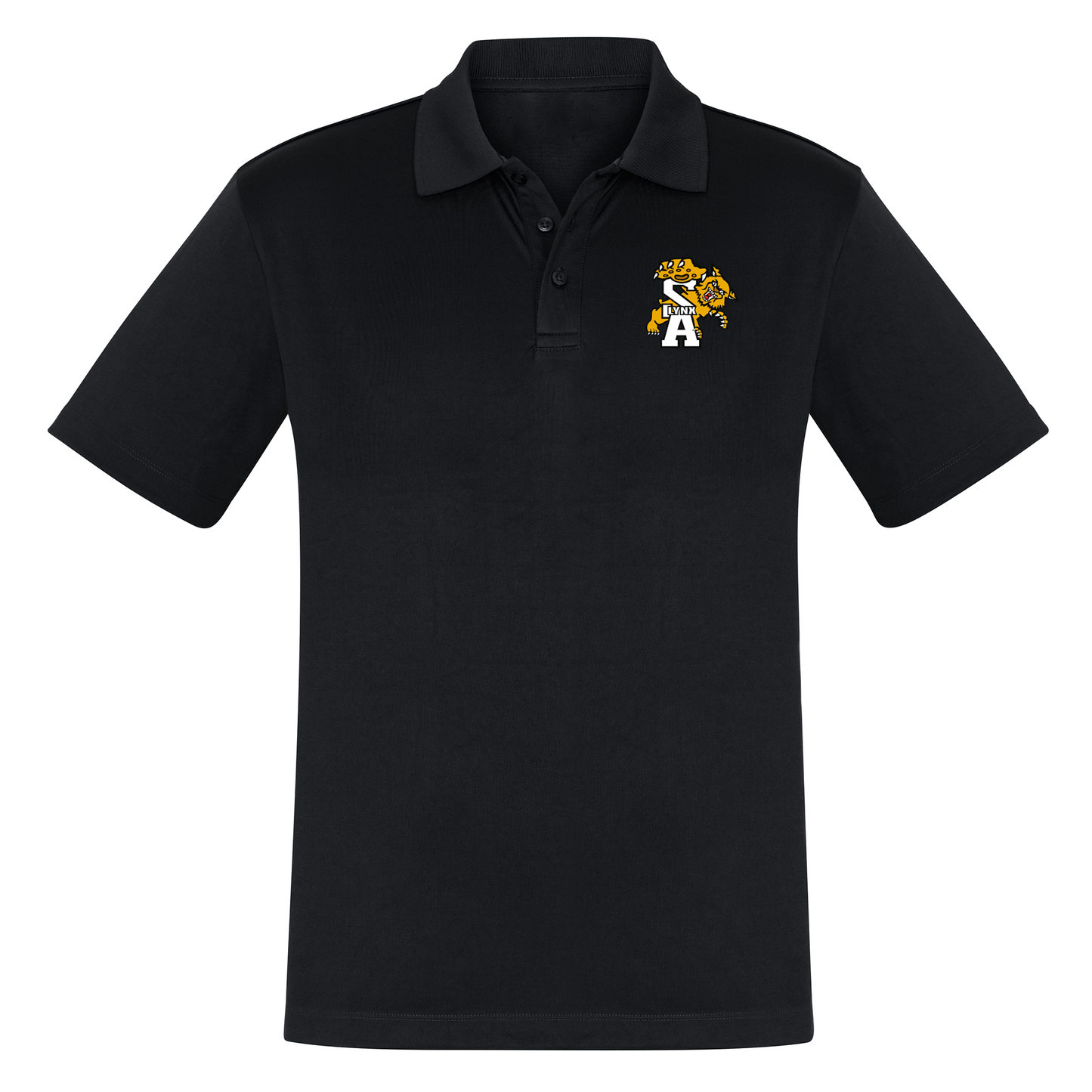 Polo manches courtes pour homme - LYNX- Écusson