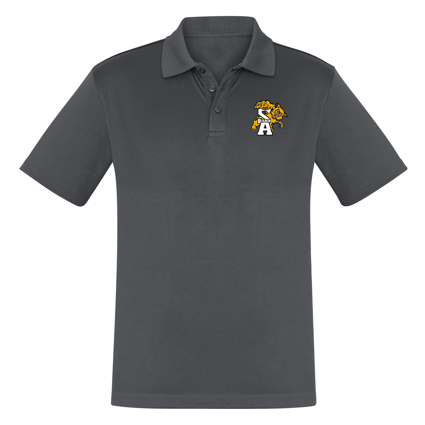 Polo manches courtes pour homme - LYNX- Écusson