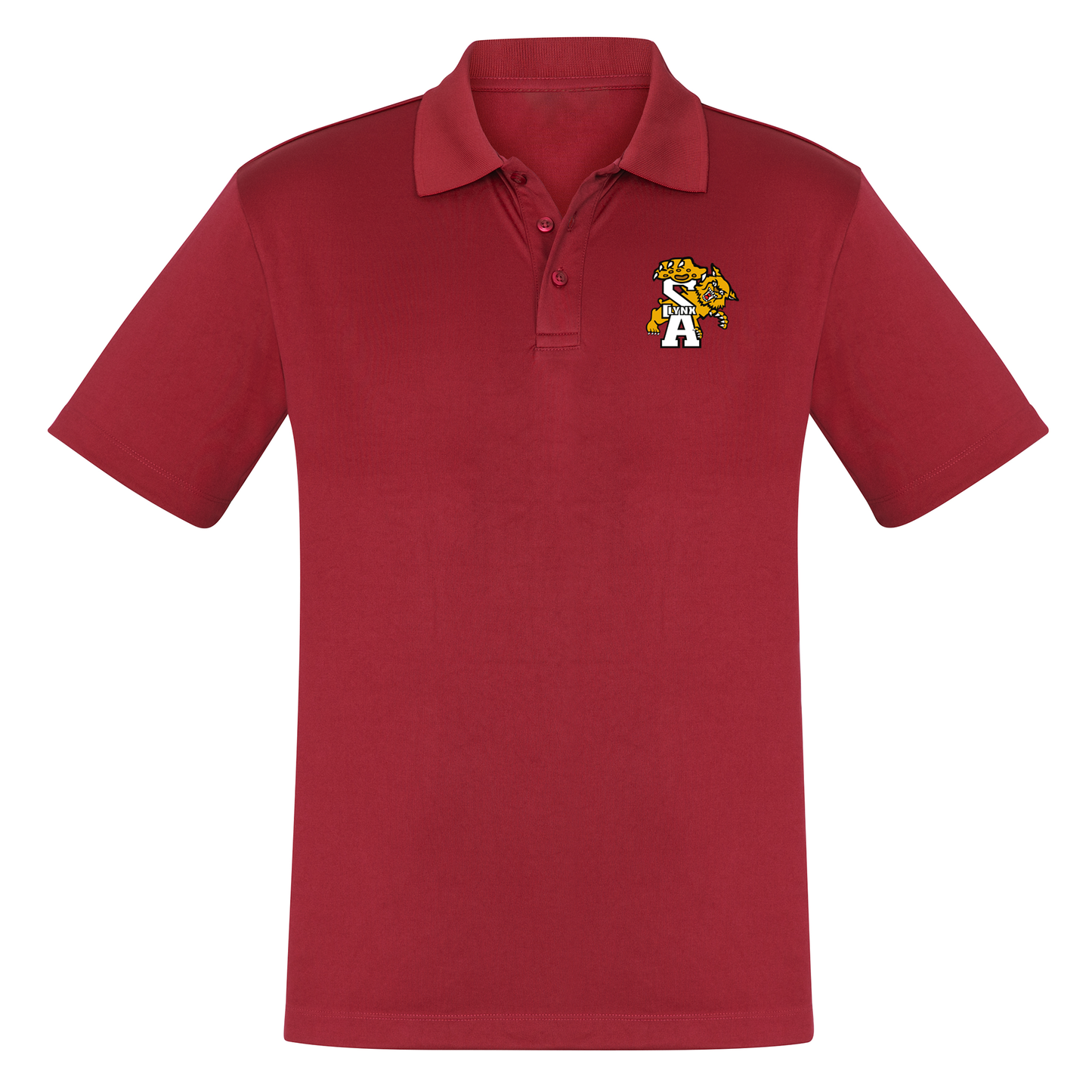 Polo manches courtes pour homme - LYNX- Écusson