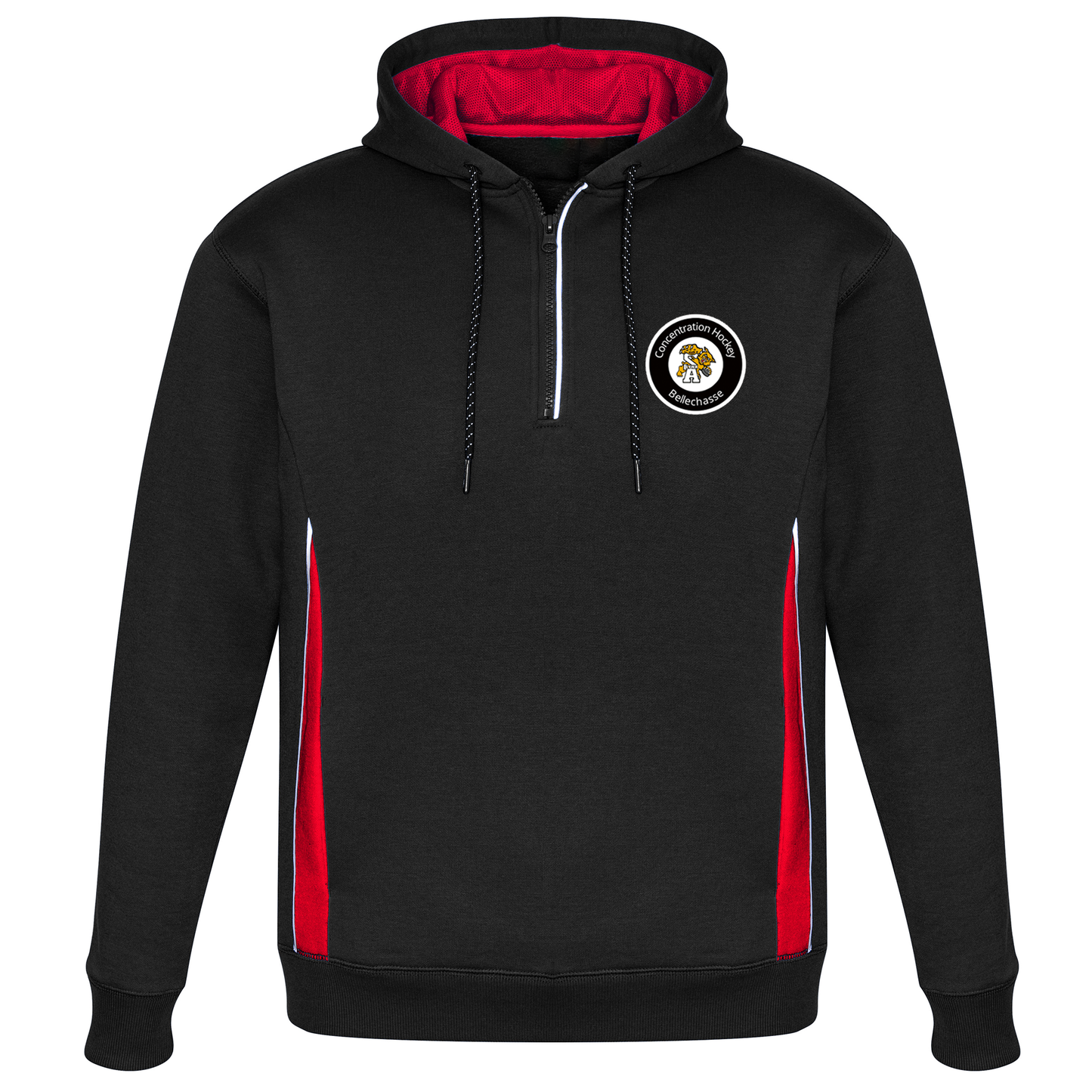 Hoodie 2 couleurs pour homme - HOCKEY - Écusson