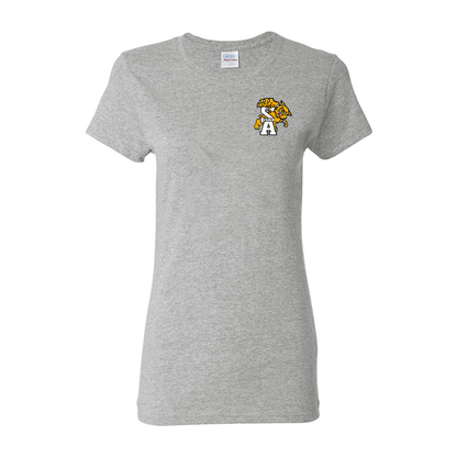 T-shirt 100% coton pour femme - LYNX imprimé au coeur