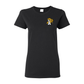 T-shirt 100% coton pour femme - LYNX imprimé au coeur